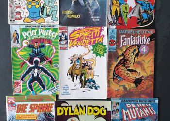 Zestaw 9ciu komiksów europejskich - różne języki