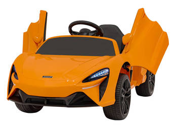 Samochód na akumulator McLaren Artura dla dzieci 12V pilot pomarańczowy