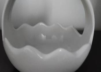 Koszyk porcelanowy bialy