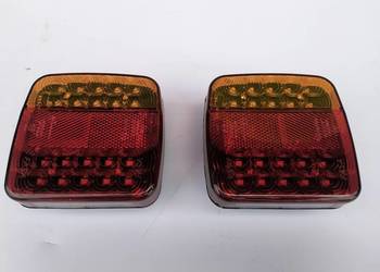 Zestaw Świateł Lamp Przyczepy 18 LED Na Magnes Bezprzewodowe 12/24V 7 PIN
