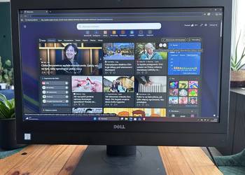 Mocny komputer DELL z monitorem 24 cali, Intel i7,16GB, SSD 500GB