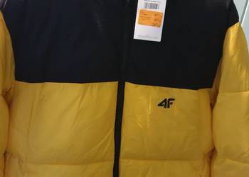 Kurtka puchowa 4F z wypełnieniem syntetycznym męska - żółta Nowa S