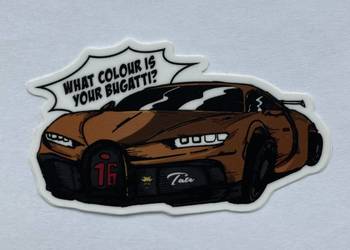 Andrew Tate Sticker Mule Bugatti Naklejka
