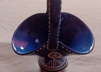 Ceramiczny koszyczek Arnold Kohren/Sachsen Keramik. Sygnowany.