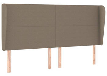 Zagłówek uszak taupe 203x23x118/128 cm tkanina WM-3117702