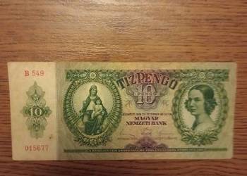 Banknot Węgry 10 Pengo 1936r.