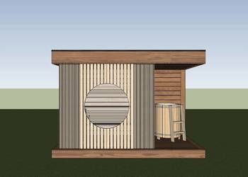 Sauna ogrodowa Aura 370 cm x 240 cm