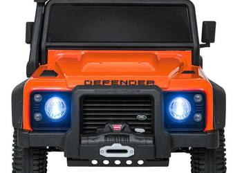 Land Rover Defender 110 SVX 24V 100W – Pomarańczowy, EVA, Ekoskóra, LED, Pi