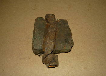 Grot lutownicy miedziany stary do nagrzewania w ogniu Grot lutownicy miedziany stary do nagrzewania w ogniu