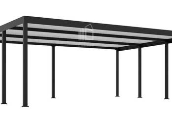 CarPort PREMIUM - wiata samochodowa 7x5 - antracyt ID1027