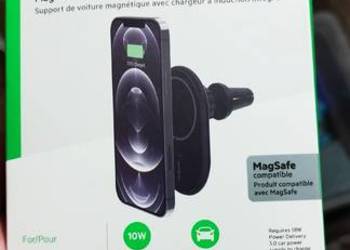 Uchwyt magnetyczny na telefon z ładowarką indukcyjną