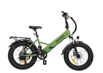 Rower elektryczny OVIVO NEO C1 PRO zielony silnik Bafang 250W