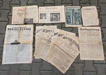Stare gazety Dziennik Pomorski Chojnice lata 30te i inne zestaw