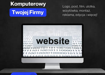 Grafik komputerowy logo usługi graficzne wizytówka reklama ulotka