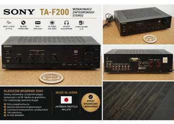 Sony TA-F200 – wzmacniacz zintegrowany Stereo Hi-Fi | Made in Japan | Po pr