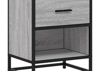 Szafka nocna szary dąb sonoma 40x31x50 cm WM-848690