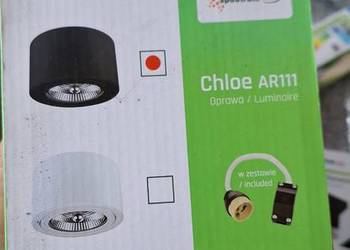 Oprawa sufitowa natynkowa CHLOE AR111  w kolorze czarny mat.