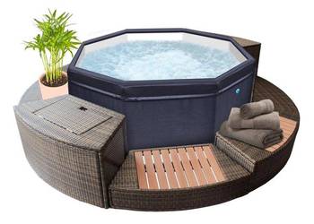 Jacuzzi ogrodowe usztywniane NetSpa Octopus z zestawem 5 mebli