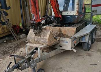 Minikoparka Kubota kx 41 3v przyczepka
