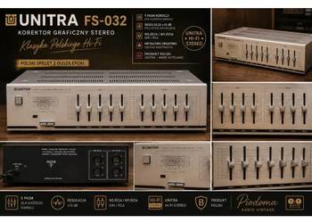 UNITRA FS-032 – Korektor Graficzny Stereo Hi-Fi | Vintage PRL | Equalizer A