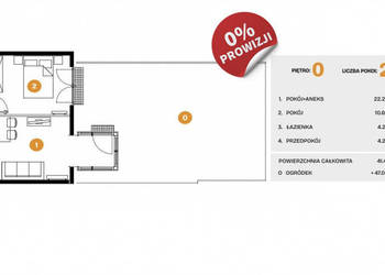 Mieszkanie Kraków Na Błonie 41.41m2 2-pokojowe