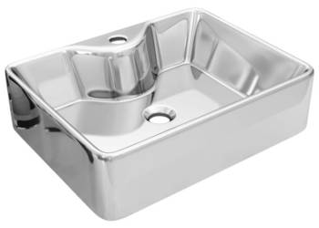 vidaXL Umywalka z otworem na baterię, 48x37x13,5 cm(SKU:143485）