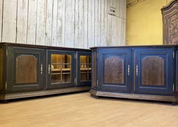 Zestaw Potężne dwie komody w stylu klasycznym najdłuższa 287 cm Lity dąb.