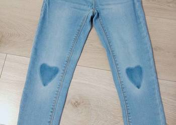 Spodnie jeansowe dziewczęce slim fit 116