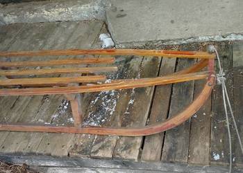 Sanki z lat 50 tych Bielskie zakłady sprzętu sportowego  kolekcjonerskie