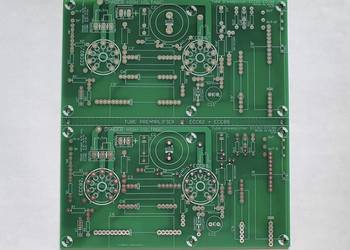 DIY PCB Przedwzmacniacz lampowy na lampach ECC82 + ECC88