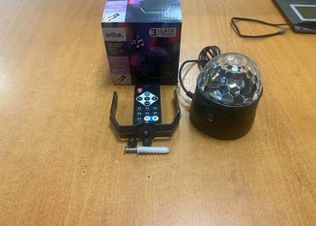 Kula Dyskotekowa Projektor LED Lethe Z Pilotem Czujnik Dźwięku RGB