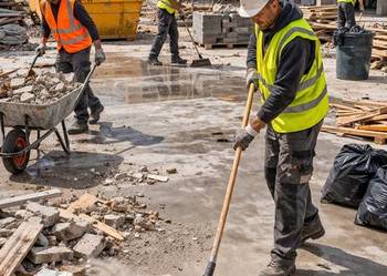 Sprzątanie na budowie, na placu budowy, wywóz śmieci, cennik, Wrocław