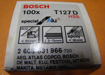 Brzeszczot BOSCH do wyrzynarki 100 PC T 127 D  2 608 631 966