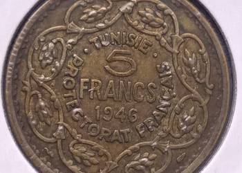 Tunezja 5 franków 1946
