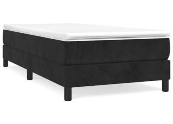 Rama łóżka czarna tapicerowana aksamitem 80 x 200 cm WM-3120738
