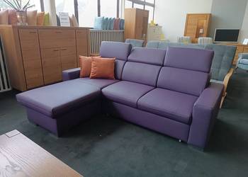 Narożnik 240x180 cm SKÓRA NATURALNA +Funkcja SPANIA, -44% = PRODUCENT Pyka
