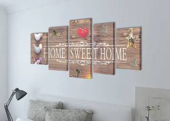 Zestaw obrazów Canvas 100 x 50 cm Sweet Home(SKU:241592)