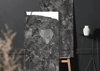 Ciemny gres polerowany 120x60 gat.II jak BETON Wysoki Połysk