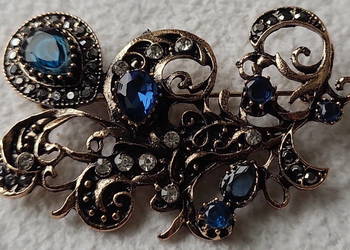 Broszka gałązka szafirek