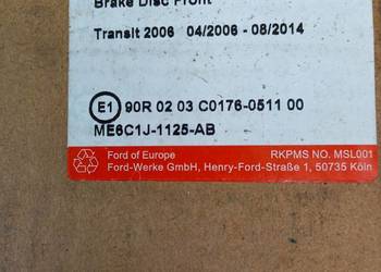 2256302/ ME6C1J-1125-AB Tarcza ham.przód Tr06-