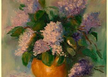 Bzy obraz olejny 40-40cm dostępny