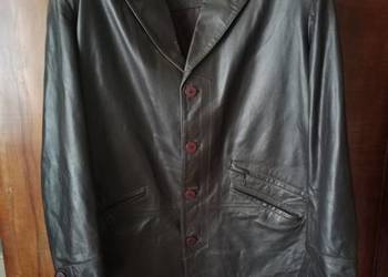 Męski Płaszcz Skórzany DORJAN | Rozmiar XXXL | JAK NOWY.