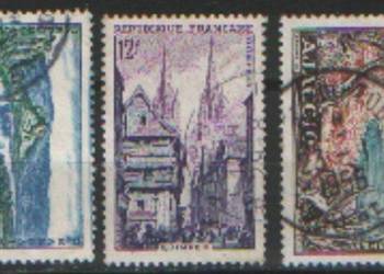 Zn. Francja Mi 1005, 7, 9 kas 1954