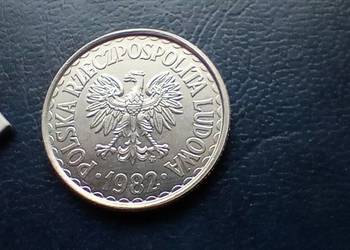Stare monety 1 złoty 1982 PRL Polska cudo