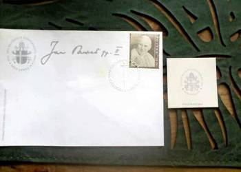 Koperta ze srebrnym znaczkiem XXV rocznica pontyfikatu J.P. II Koperta ze srebrnym znaczkiem XXV rocznica pontyfikatu J.P. II