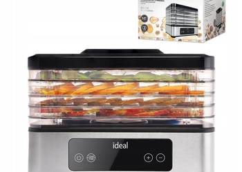 DUŻA Suszarka do grzybów owoców warzyw IDEAL INOX + termoobieg 400W + timer