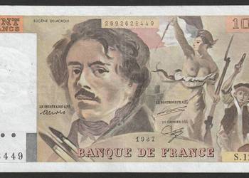 FRANCJA 100 FRANKÓW 1987