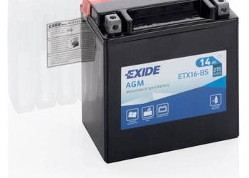 Akumulator motocyklowy 12V 14Ah 215A EXIDE ETX16-BS YTX16-BS