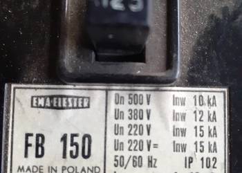 Wyłącznik Włącznik 125A ELSTAR z wyzwalaczem P-poż