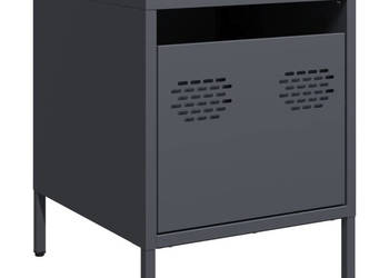 Szafka nocna antracytowa 35x39x435 cm stal WM-851248